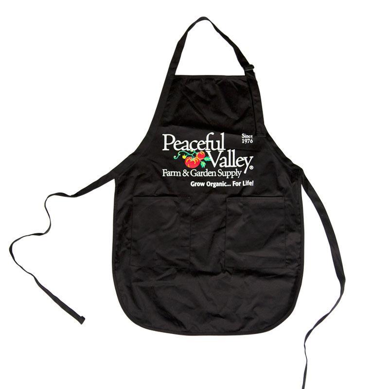 Peaceful Valley's Organic Black Cotton Apron Peaceful Valley