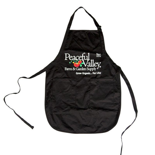 Peaceful Valley's Organic Black Cotton Apron Peaceful Valley