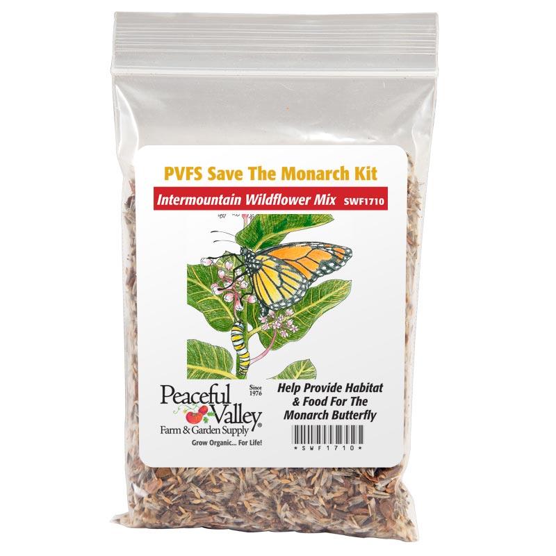 Save the Monarch Kit - Intermountain Mix (1/8 lb) Peaceful Valley Save the Monarch Kit - Intermountain Mix (1/8 lb) Flower Seeds