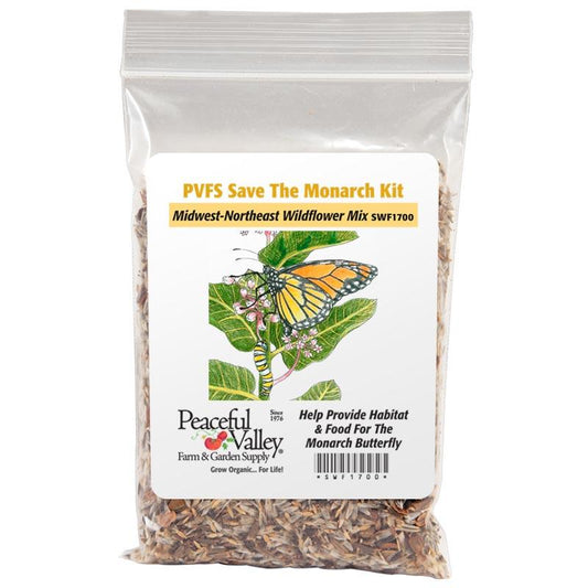 Save the Monarch Kit - Midwest to Northeast (1/8 lb) Peaceful Valley Save the Monarch Kit - Midwest to Northeast (1/8 lb) Flower Seeds