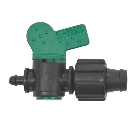 Perma-Loc 1/4" Barbed Fitting with shut off valve Grow Organic