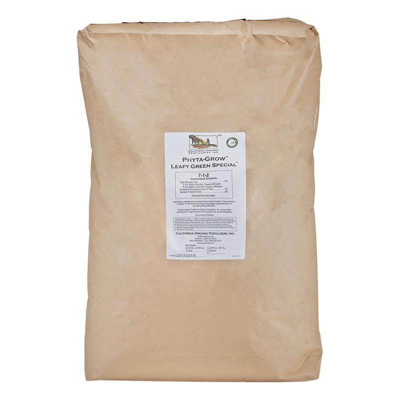 Phyta-Grow Leafy Green Special Fertilizer 7-1-2 (50 lb) California Organic Fertilizer