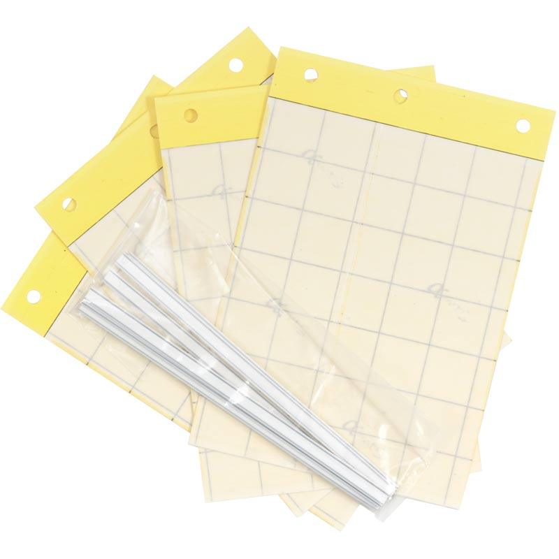 Pest Wizard Yellow Sticky Card Trap, Large 4-Pack Pest Wizard