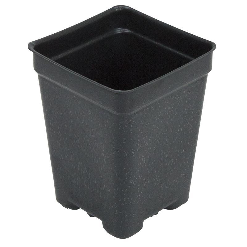 Plastic Pot Deep Vacuum 3" sq Grow Organic