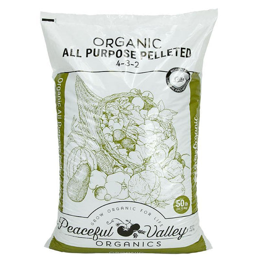 Peaceful Valley Organics All Purpose Pelleted Fertilizer 4-3-2 (50 lb) Peaceful Valley