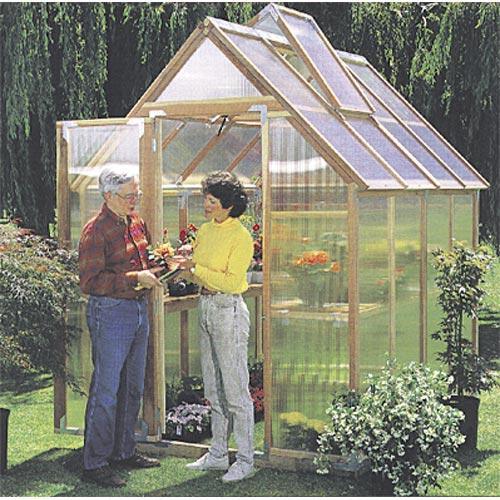 Redwood Greenhouse Kit (Mt Hood 6' X 8') PV Drop Ship
