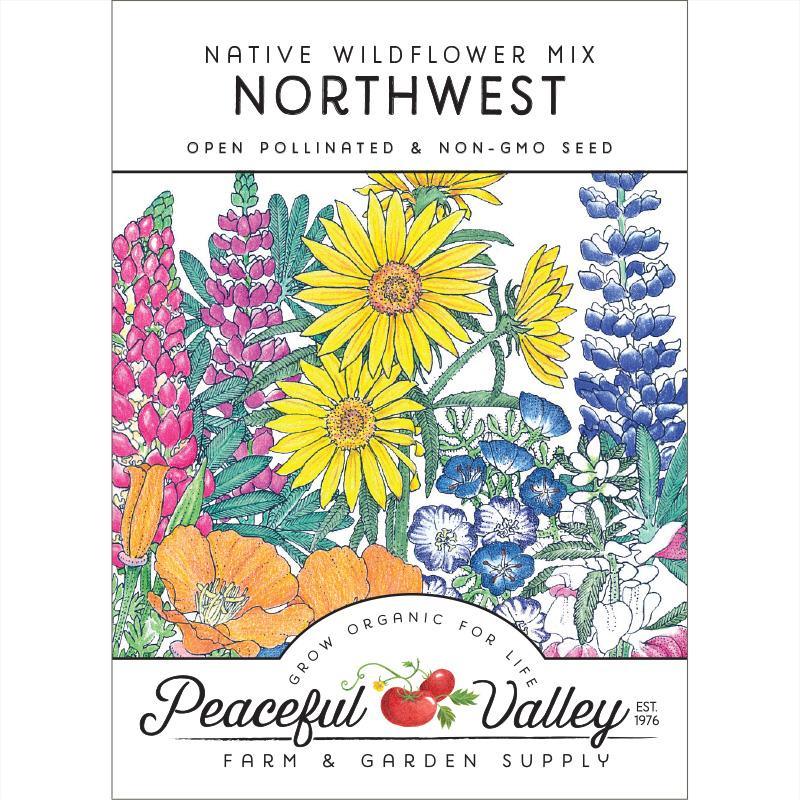 Regional Northwest Native Wildflower Mix (pack) Peaceful Valley
