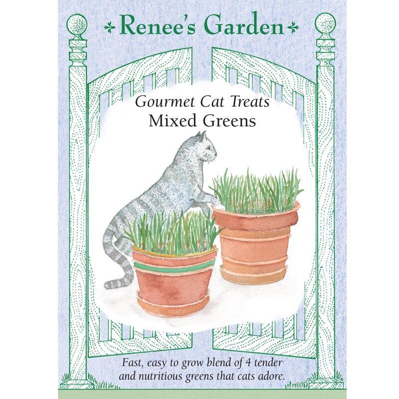 Cat Treats Gourmet Greens Seed Mix Renee's Garden