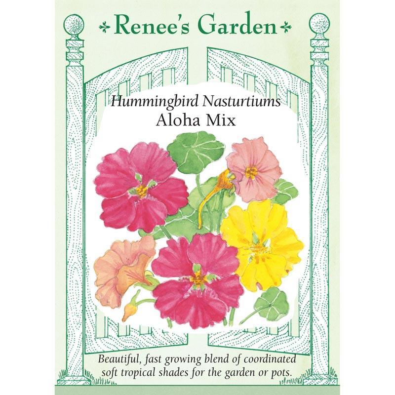 Renee's Garden Nasturtium Hummingbird Aloha Mix Renee's Garden Nasturtium Hummingbird Aloha Mix Flower Seed & Bulbs