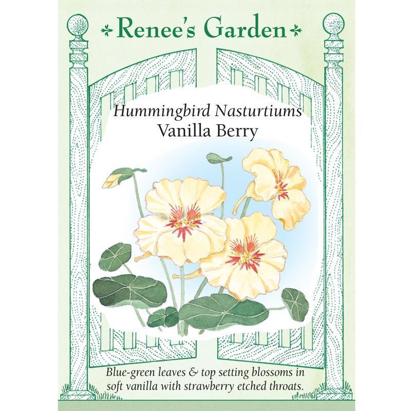 Vanilla Berry Hummingbird Nasturtium Flower Seeds Renee's Garden