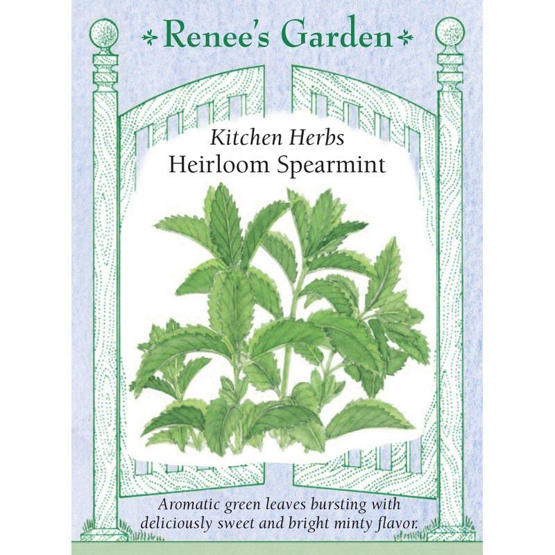 Renee's Garden Spearmint Italian (Heirloom) - Grow Organic Renee's Garden Spearmint Italian (Heirloom) Herb Seeds