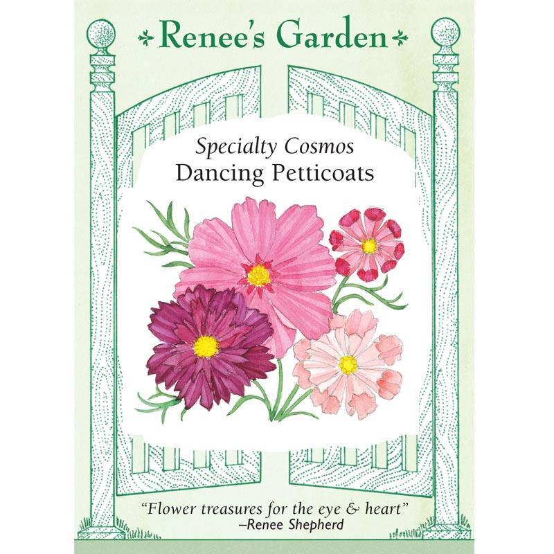 Dancing Petticoats Specialty Cosmos Flower Seeds Renee's Garden