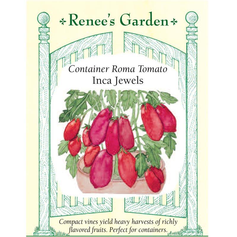 Renee's Garden Tomato Container Roma Inca Jewels Renee's Garden Tomato Container Roma Inca Jewels Vegetable Seeds