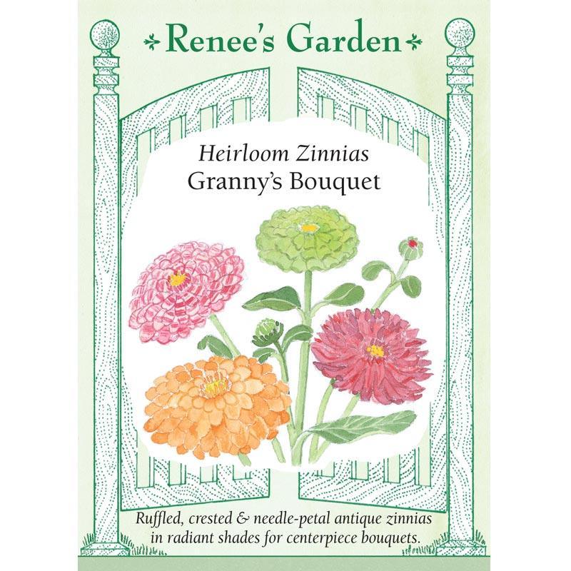Granny's Bouquet Zinnia Flower Seeds Renee's Garden