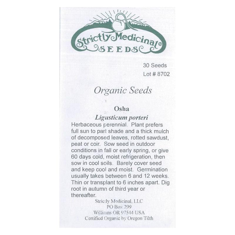 Osha Seeds Strictly Medicinal