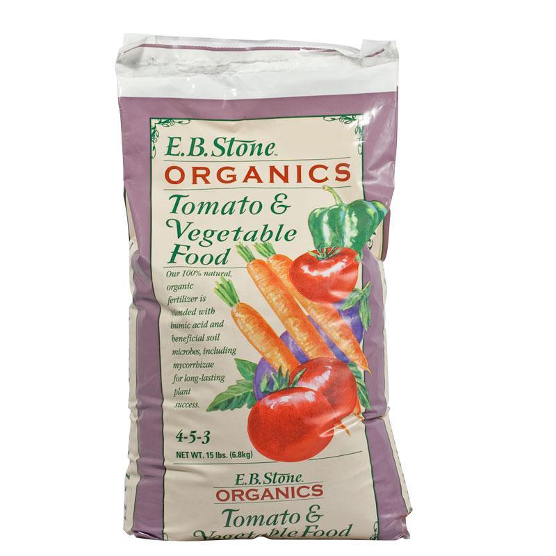 Tomato & Vegetable Food 4-5-3 (15 lb bag) EB Stone