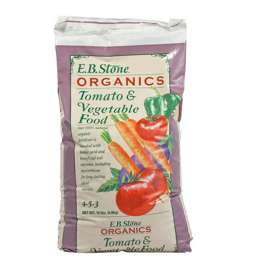 Tomato & Vegetable Food 4-5-3 (15 lb bag) EB Stone
