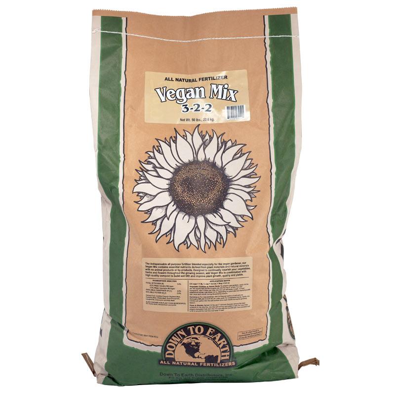 Vegan Mix Fertilizer 3/2/2 (50 lb) - Grow Organic Vegan Mix Fertilizer 3/2/2 (50 lb) Fertilizer