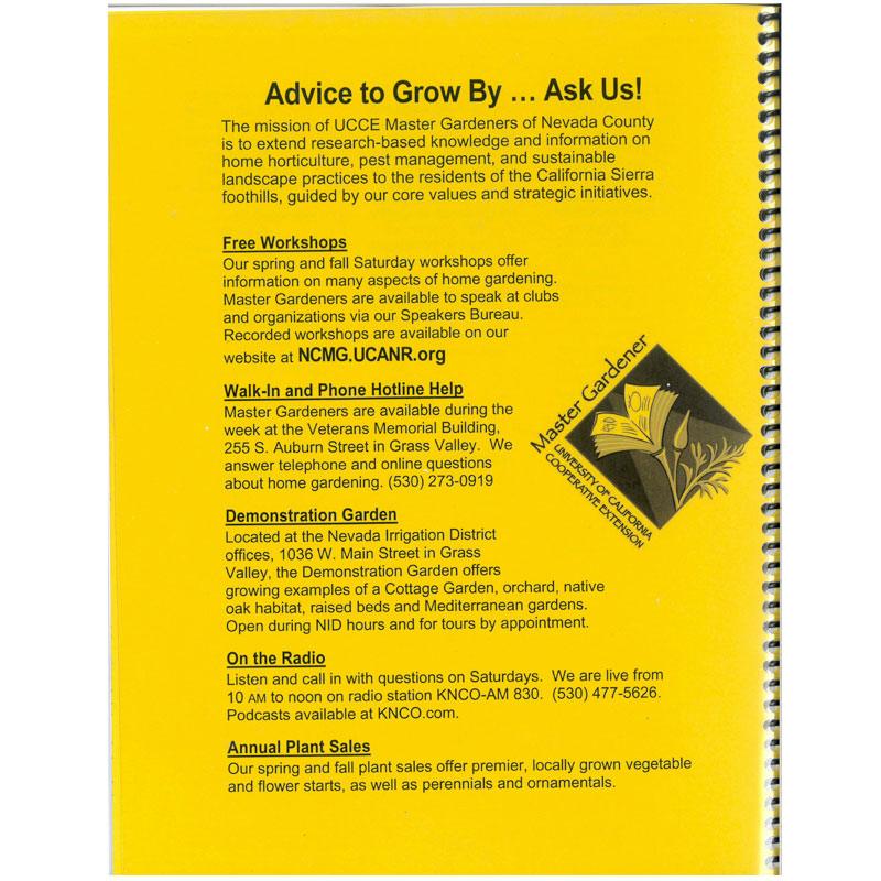 Western Nevada County Gardening Guide Grow Organic