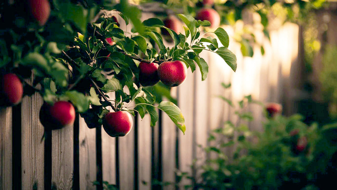 Mature apple trees illustrating the apple growth timeline