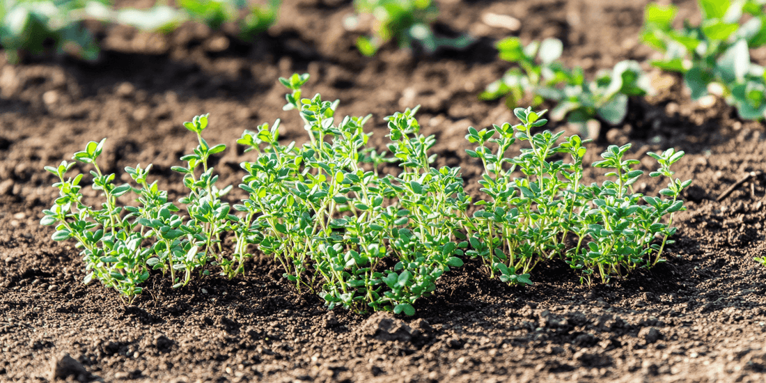 Low patch of thyme plants