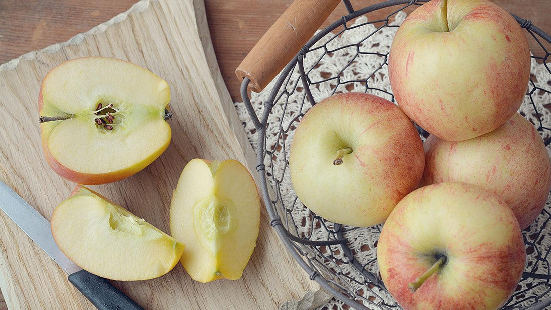Slow-cooked apple butter prepared from a home apple harvest