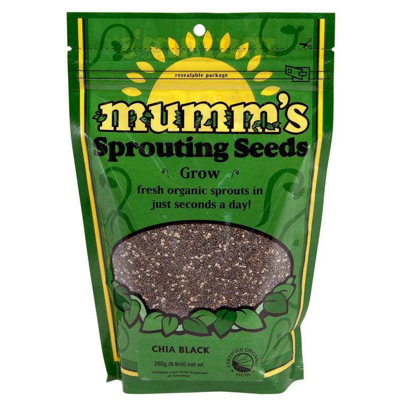 Package of Mumm's sprouting chia seeds