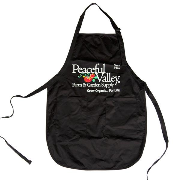 Black Peaceful Valley garden apron