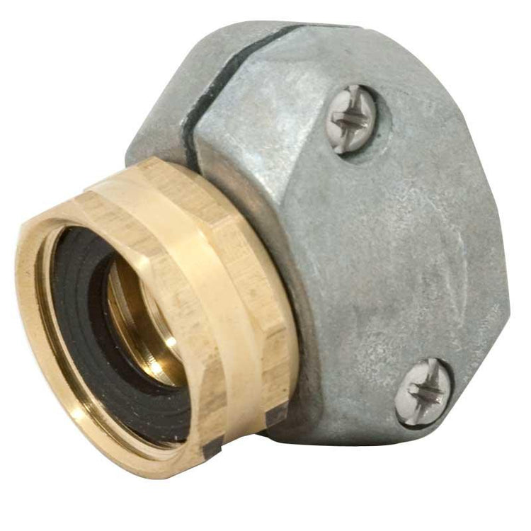 Metal hose-repair coupling