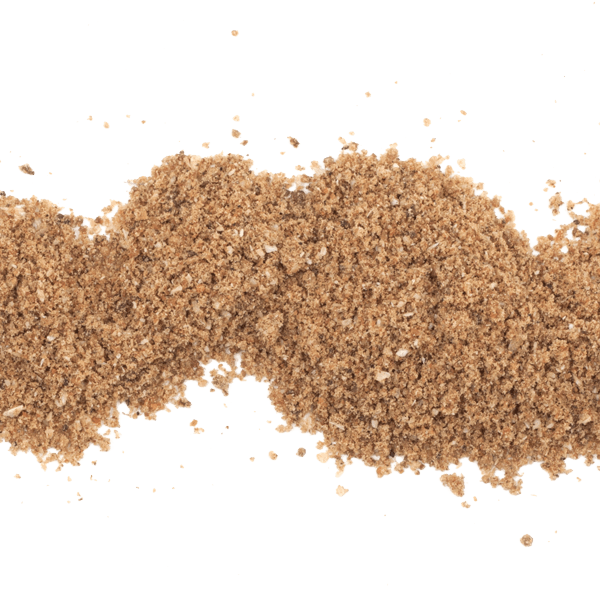 Mound of tan powdered fertilizer