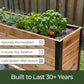 18″ x 72″ Deep Root Raised Garden Bed - 30″ TALL / Select Grade Cedar Planters