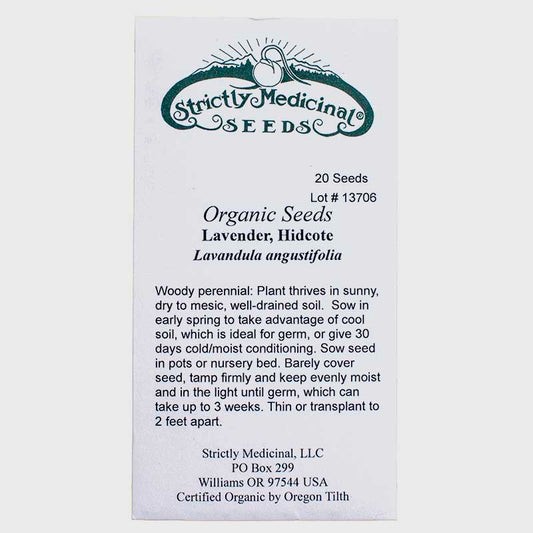 Hidcote Lavender Seeds (Organic) Strictly Medicinal