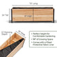 18" x 72" Planter Box - 24" TALL / Select Grade Cedar Planters