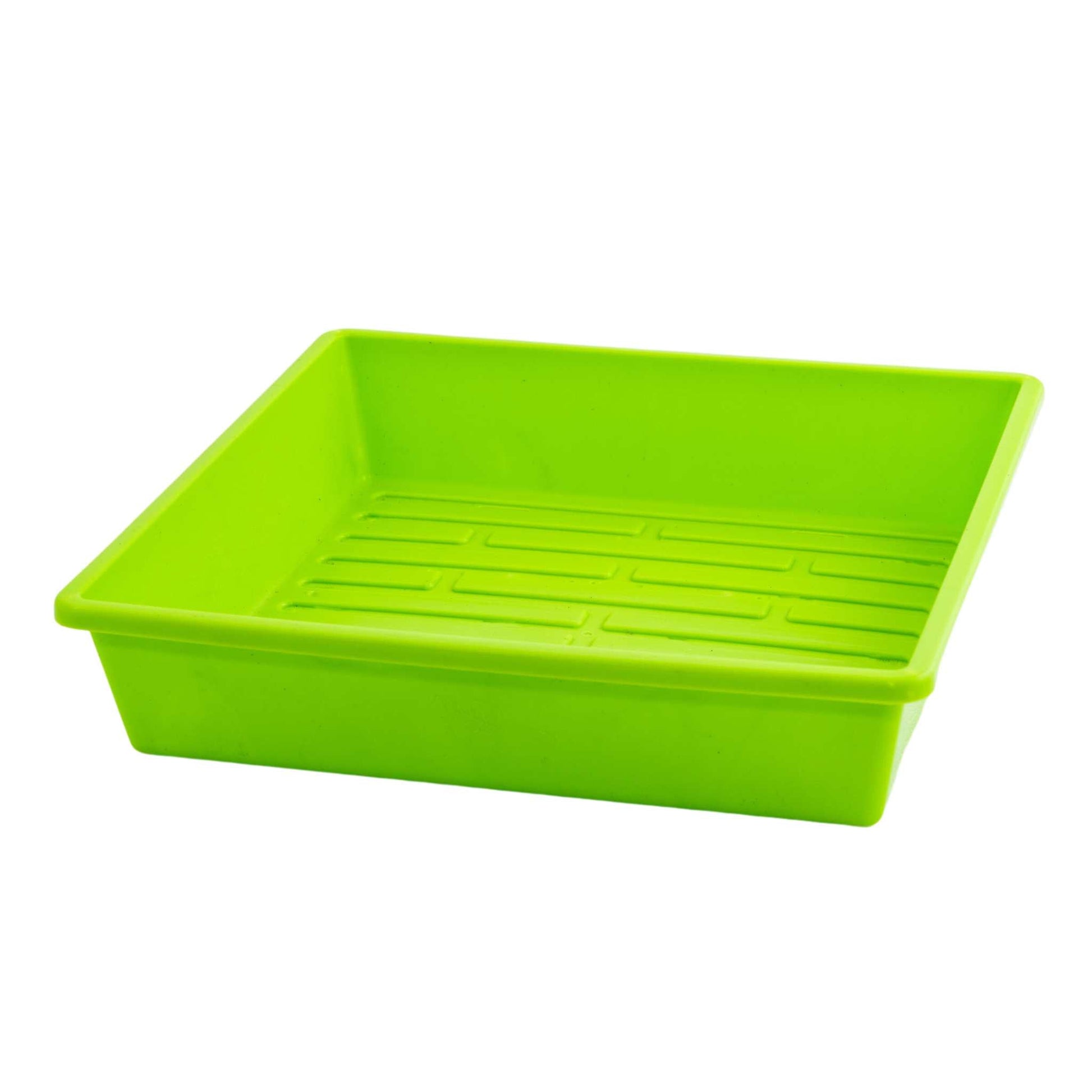 1010 Trays 2.5" Deep - Extra Strength 1 Tray / Green / No Holes Bootstrap Farmer