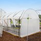 10' Essential High Tunnel Kit - Roll-up Sides and End Wall Door Kit Included Bootstrap Farmer