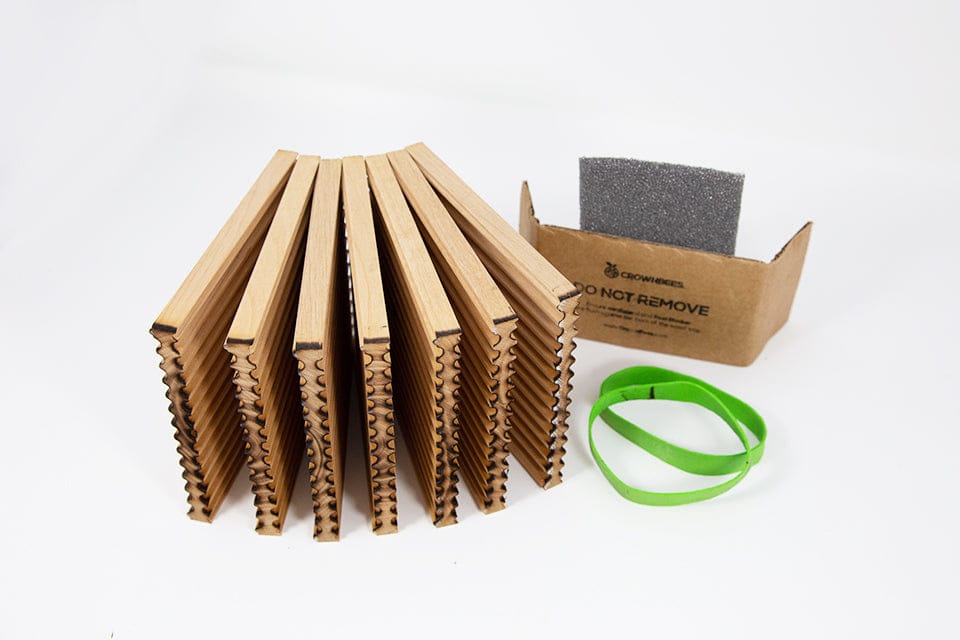 Reusable Wood Trays for Leafcutter Bees CrownBees