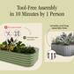 Gro-Rite modular metal raised garden bed kit
