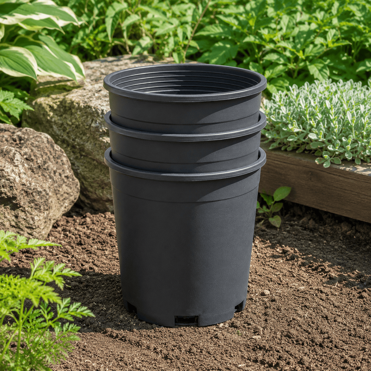 1 Gallon Pot (Black Plastic) Grow Organic