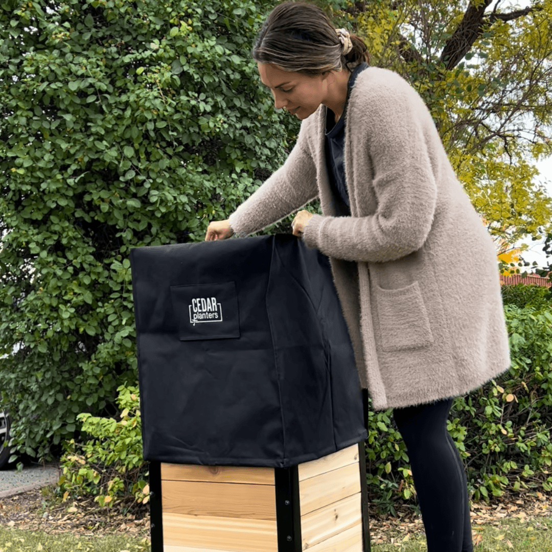 plant pot covers for winter Winter Covers for 24" Tall Planter Boxes – Grow Organic