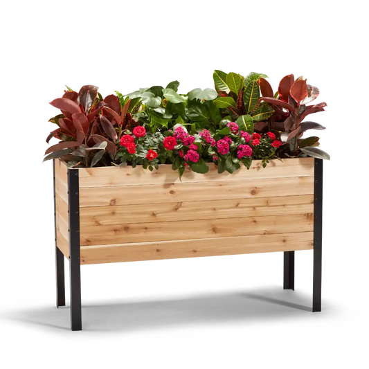 18″ x 48″ Deep Root Raised Garden Bed - 30″ TALL - Select Grade Cedar Planters