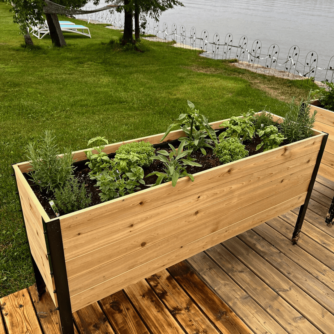 18″ x 60″ Deep Root Raised Garden Bed - 30″ TALL / Select Grade Cedar Planters