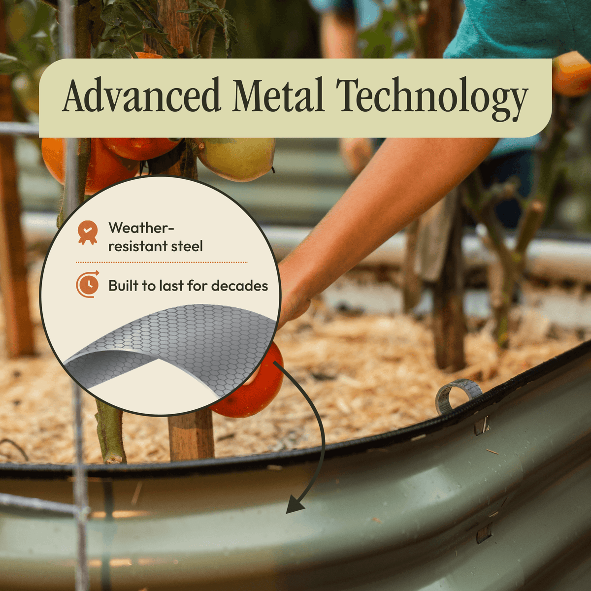 Gro-Rite modular metal raised garden bed kit