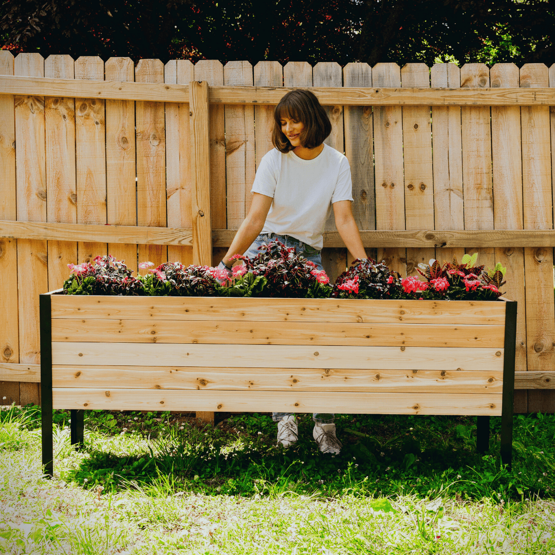 18″ x 72″ Deep Root Raised Garden Bed - 30″ TALL / Select Grade Cedar Planters