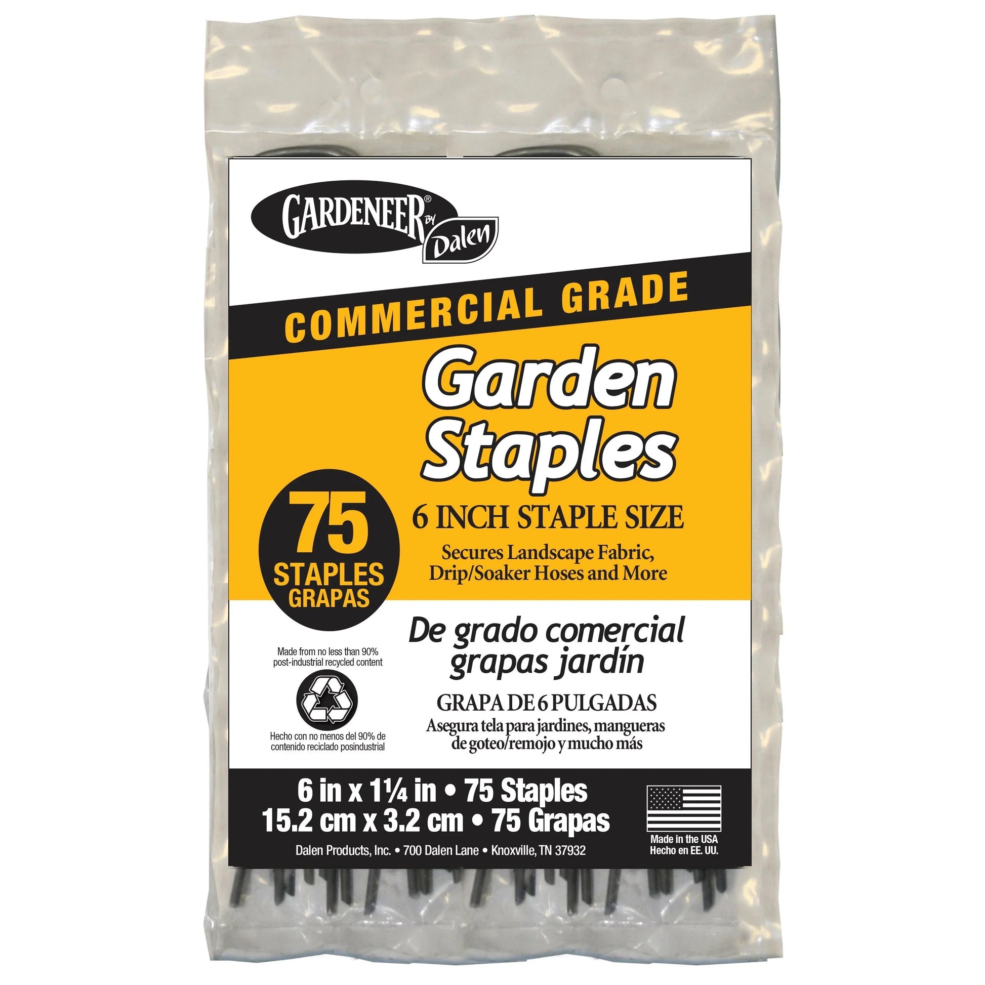 Gardeneer by Dalen 6in Garden Staples (75pk) BFG Supply Co