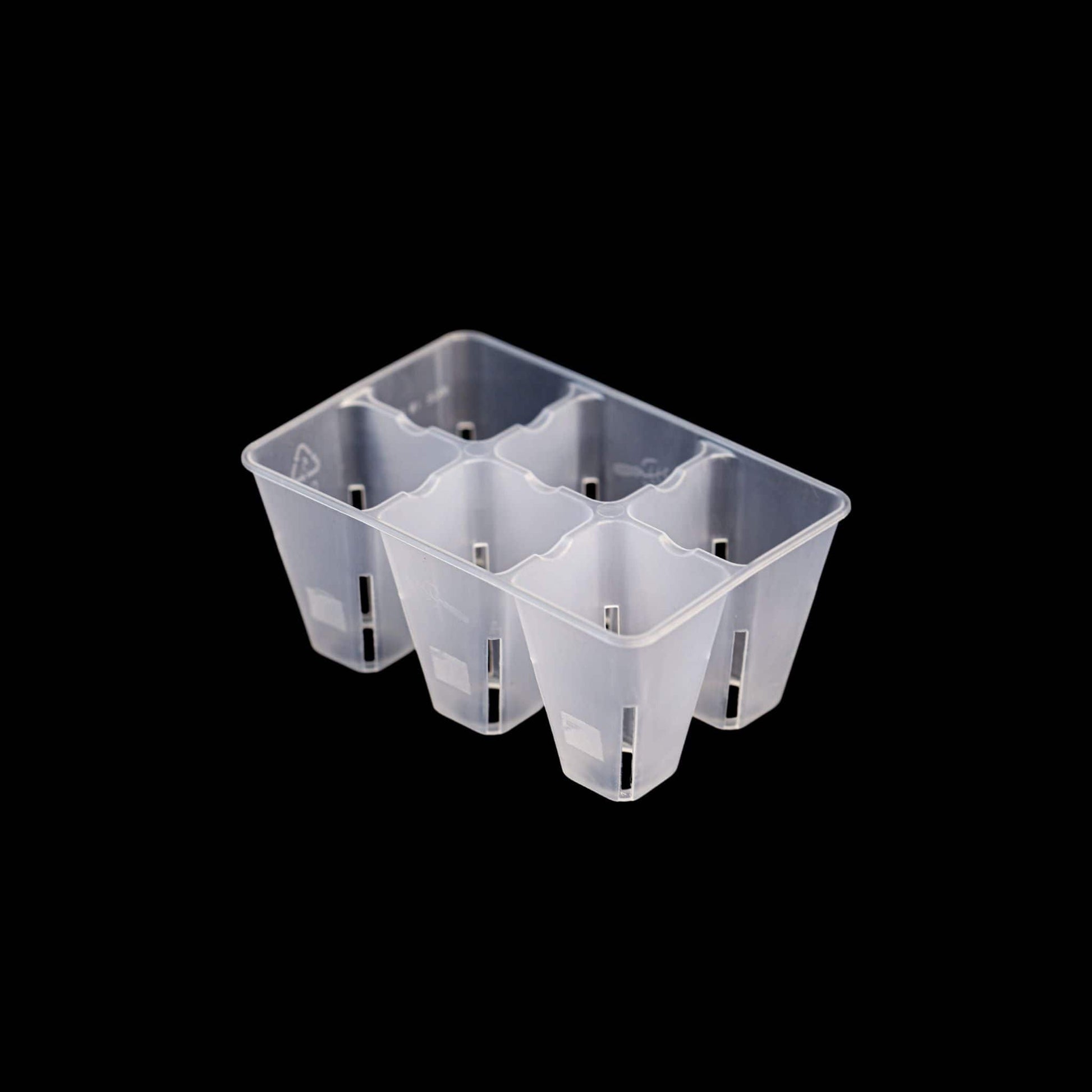6 Cell Plug Tray Inserts 12 Pack / Clear Bootstrap Farmer