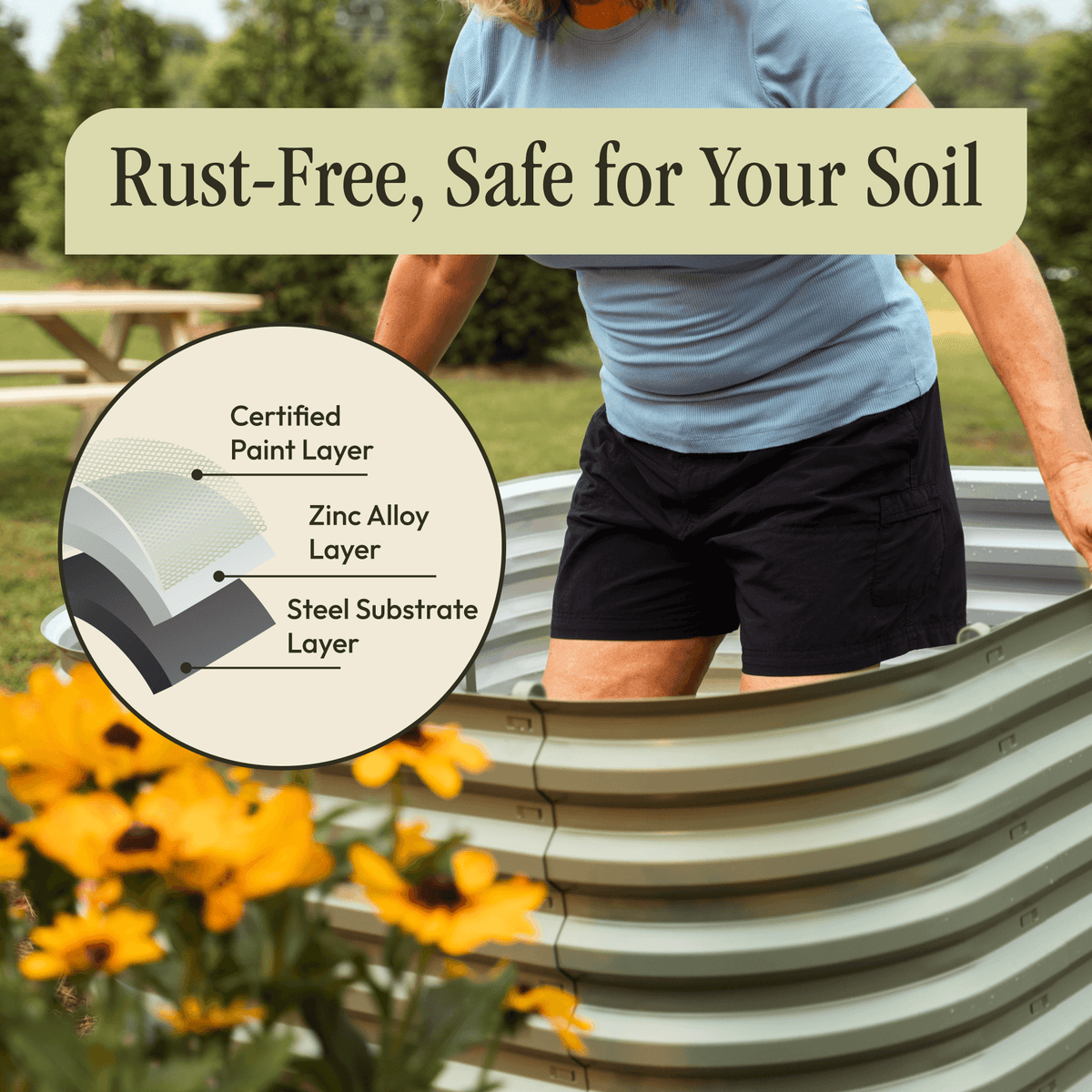 Gro-Rite modular metal raised garden bed kit