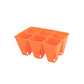 6 Cell Plug Tray Inserts 12 Pack / Orange Bootstrap Farmer