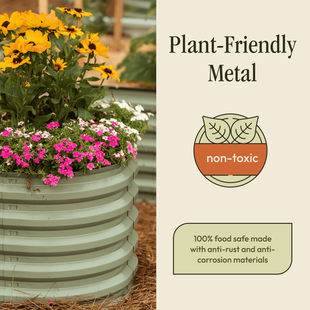 Gro-Rite modular metal raised garden bed kit