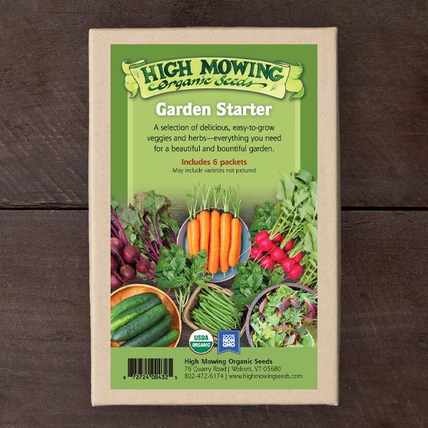 Garden Starter 6 Seeds Packets (Organic) High Mowing Seeds