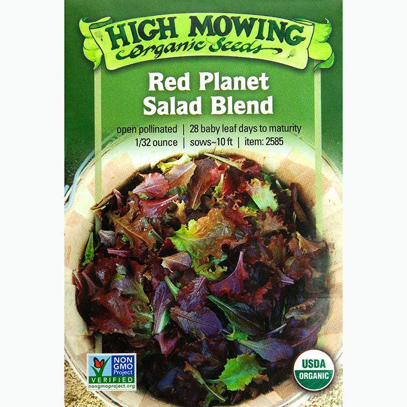 Red Planet Lettuce Blend Seeds (Organic) High Mowing Seeds